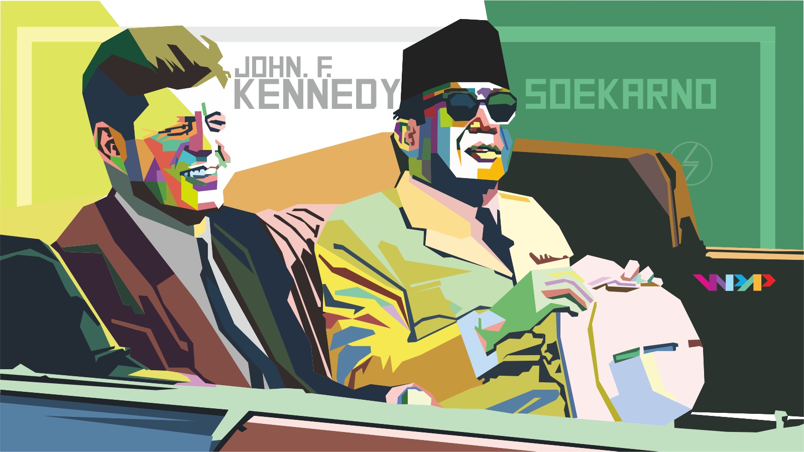 Soekarno and Kennedy